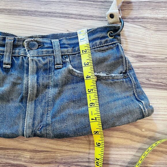 Levi's Vintage Jeans Purse Boho Bag Distressed Big E Denim - Picture 4 of 16